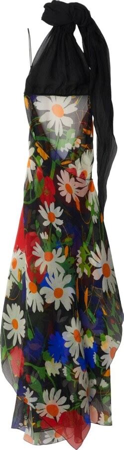 burberry maxi dress purple print